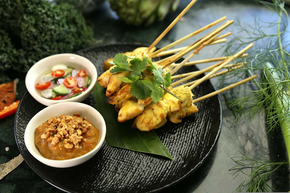 Poulet satay inspiré de l’Asie du Sud-Est